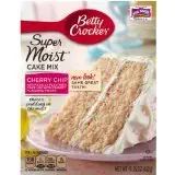 Betty Crocker Cherry Chip Cake Mix (Package of 4)
