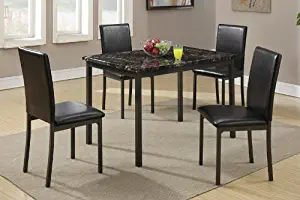 Best 5 Piece Dining Table Set Faux Stone Top