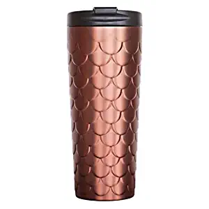 Holiday 2017 Starbucks Stainless Steel Tumbler -Copper Mermaid Scales 18 fl oz