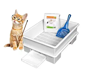 Smart Cat Box - Diabetic Cat Litter Box - Does NOT Use Expensive Urine Pads - Made in The USA