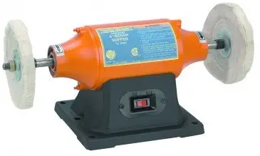 6 inch Benchtop Buffer Heavy Duty 1/2 HP; Includes two buffing wheels