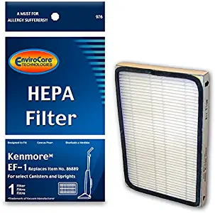EnviroCare Replacement HEPA Vacuum Filter for Kenmore EF-1 for Select Canisters and Uprights
