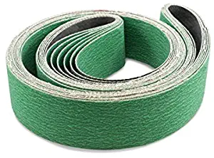 2 X 72 Inch 60 Grit Metal Grinding Zirconia Sanding Belts, 6 Pack