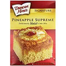 Duncan Hines Pineapple Supreme Cake 16.5 oz ( 2 Pack)