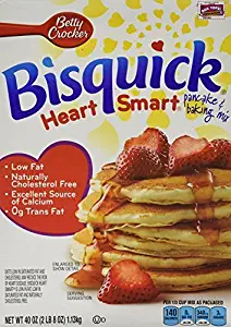 Betty Crocker Bisquick Heart Smart Pancake & Baking Mix 2 lb (Pack of 3)