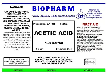 Acetic Acid 1.00 Normal (1 Quart)