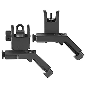 OTW Flip Up Sight 45 Degree Offset Rapid Transition Front and Backup Rear Sight Iron Sight