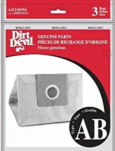 Dirt Devil Type AB Vacuum Bags (6-Pack), AD10096