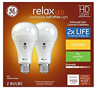 Best Ge Relax Led A19 Light Bulbs 75Watt