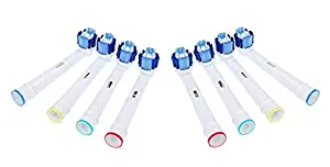 Premium Electric Toothbrush Heads Generic Replacements Compatible with Braun Oral B - New Clean Tooth Brush Head - SB-20A (8 Count)