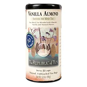 The Republic of Tea, Vanilla Almond, 50-Count