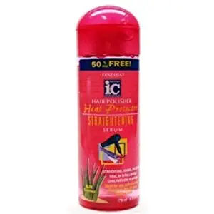 Fantasia High Potency IC Heat Protector Straightening Serum, Hair Polisher, 6 oz (Pack of 2)