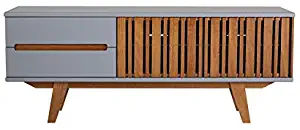 Best Gray Mid Century 2 Door Tv Stand