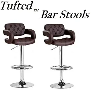 Best Bar Stool Swivel Adjustable Height With Padded Arms And Back