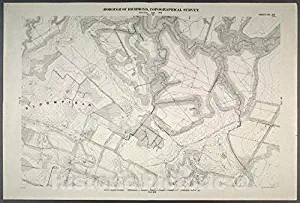 Historic Map - 1906 New York, N.Y. Richmond, Sheet No. 20. [Includes Lamberts Lane, South Avenue and Hughes Avenue in Bloomfield.] - Vintage Wall Décor - 35in x 24in