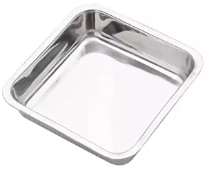 Norpro 8 Inch Stainless Steel Cake Pan, Square