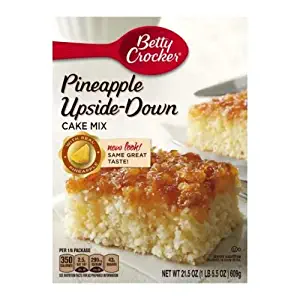 Betty Crocker Pineapple Upside Down Cake Mix, 21.5 Ounce -- 12 per case.