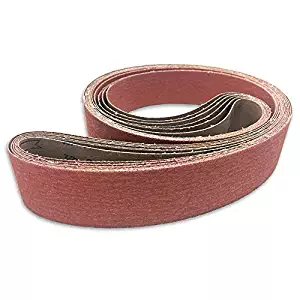 2 X 72 Inch 36 Grit Metal Grinding Ceramic Sanding Belts, Extra Long Life, 6 Pack