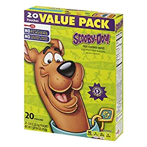 Betty Crocker Fruit Snacks, Scooby Doo Snacks, Value Pack, 20 Pouches, 0.8 oz Each