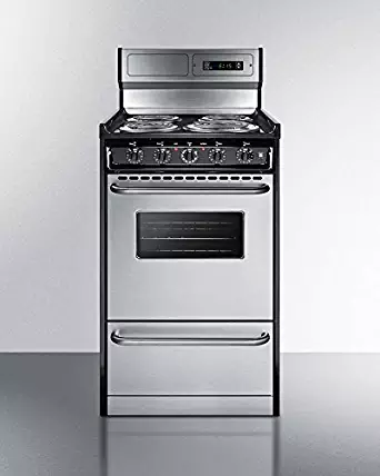 Summit ApplianceTEM130BKWY Kitchen Cooking Range, Stainless Steel