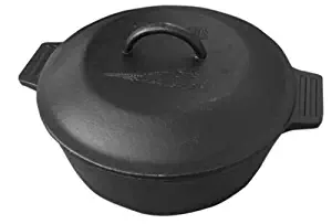 Bayou Classic 7600 Cast Iron Dutch Oven, 4 Quart