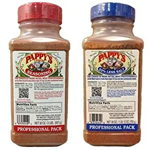 Pappy's Choice Seasoning 32-oz Pro Pack and Pappy's Choice 28-oz 50% Less Salt (Blue Label)