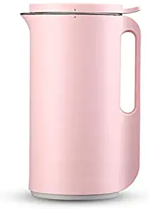 220V Soymilk Machine Multifunction Automatic Mini Electric Heating SOYA-Bean Milk Juicer Stir Rice Paste Maker Filter-Free 350ml,Pink