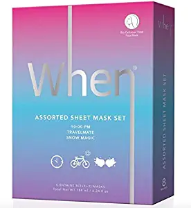 When Assorted Sheet Mask Set 8 Masks Total184 ml/ 6.24 fl oz New&Sealed