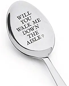 Will You Walk Me Down the Aisle? - Engraved Unique Gift - Maid Of Honor Gift - Gifts For Him - Easter gifts - best selling item - spoon gift