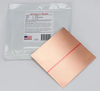 Copper 24 Gauge Sheet - 6" x 6"