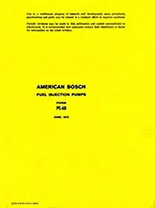 International D DT 300 400 American Bosch 100 Fuel Injection Pump Manual Parts