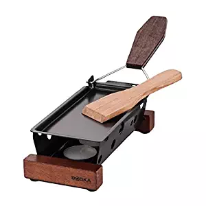 Boska Holland Partyclette To-Go Taste, Mini Tea Light Raclette Set, Dark Wood