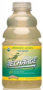 R.W. Knudsen Organic Recharge Lemon, 32-Ounce Packages (Pack of 12)