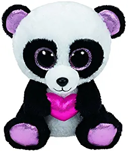 Ty Beanie Boos Cutie Pie The Panda with Heart Plush