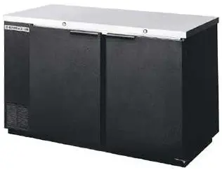 Beverage-Air 59" Black Refrigerated Backbar Storage Cabinet