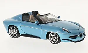 Alfa Romeo Touring disco Volante Spyder, metallic-light blue, 2016, Model Car, Ready-made, Matrix 1:43