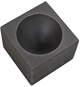 Graphite Gold Single Cavity Conical Cone Mold 2" x 1-1/2" for Precious Metal Casting