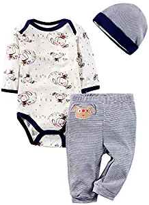 Medylove Reborn Baby Doll Boy Clothes Accessories 3pcs for 20- 23 inch Reborn Doll Matching Mashimaro Outfit