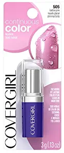 CoverGirl Continuous Color Lipstick, Iceblue Pink [505] 0.13 oz by COVERGIRL