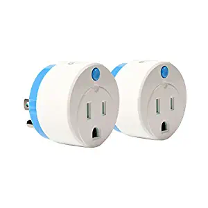  NEO Z-Wave Plus Smart Mini Power Plug Z Wave Outlet with Smart Energy Monitor Home Automation, Work with Wink, SmartThings, Vera & more, Blue 2 Pack 