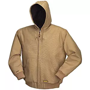 DEWALT DCHJ064B-S 20V/12V MAX Bare Hooded Heated Jacket, Khaki, Small