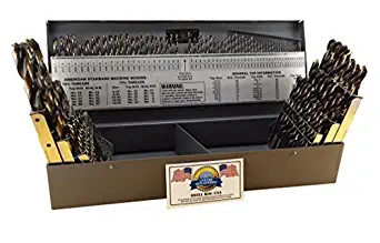 Drill Hog 115 Pc Drill Bit Set Letter Number Wire Gauge M7 USA Made