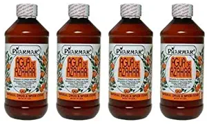 Agua De Azahar 8 Oz. Orange Flower-Blossom Water 4-Pack (8 oz. Each) by Pharmark