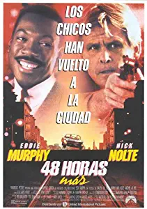 Another 48 Hrs. Movie Poster (27 x 40 Inches - 69cm x 102cm) (1990) Spanish -(Eddie Murphy)(Nick Nolte)(Brion James)(Kevin Tighe)(Bernie Casey)(David Anthony Marshall)