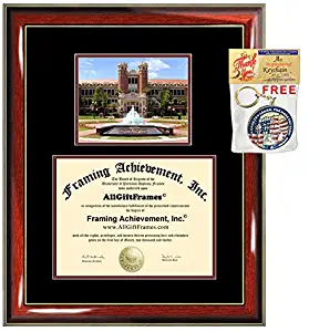 Florida State University Diploma Frame FSU School Picture Graduation Degree Campus Certificate Bachelor Master Doctorate PHD Plaque Framing Graduate Gift Case