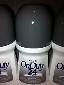 Avon On Duty 24 Hours Original Roll On Antiperspirant Deodorant Lotion 1.7 oz. (6 Pack)