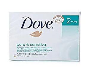 Dove Pure & Sensitive Cream Bar (2x100g)