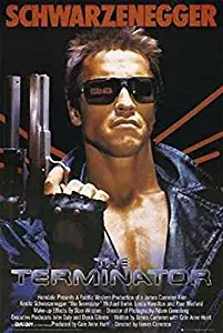 Buyartforless The Terminator - Arnold Schwarzenegger with Gun 36x24 Movie Art Print Poster