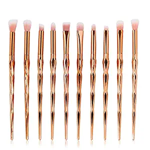 7/10Pcs Makeup Brushes Set Powder Foundation Eye Shadow Face Blush Blending Cosmetics Beauty Make Up Brush Tool Kit rose golden 10pcs