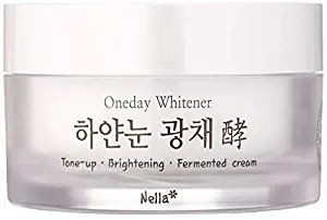 Nella Whitening and Brightening Tone-Up Cream, Fermented Natural Ingredients, Korean Beauty, 50 ml
